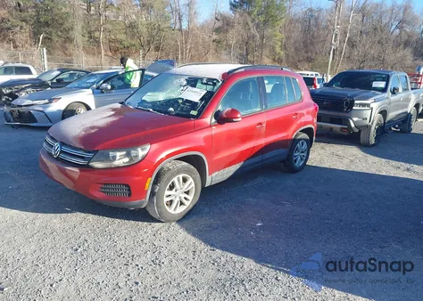 2015 Volkswagen Tiguan S из США, поврежденный, VIN WVGAV7AXXFW032806